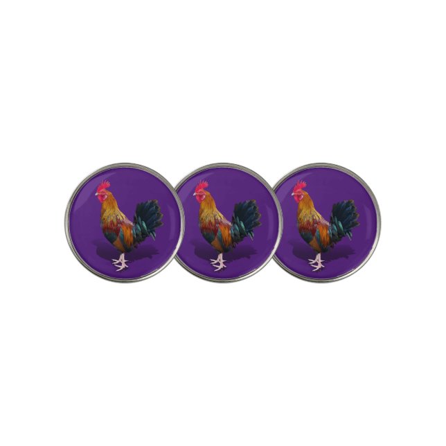 Key West - Gypsy Rooster Golf Ball Marker (3 Up)