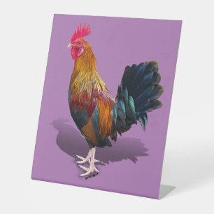 Key West - Gypsy Rooster Pedestal Sign