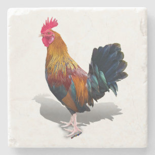 Key West - Gypsy Rooster Stone Coaster