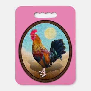 Key West - Gypsy Rooster Vintage Oval Seat Cushion