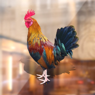 Key West - Gypsy Rooster Window Cling