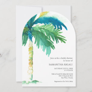 Key West Inspired Tropical Bridal Shower Invitation