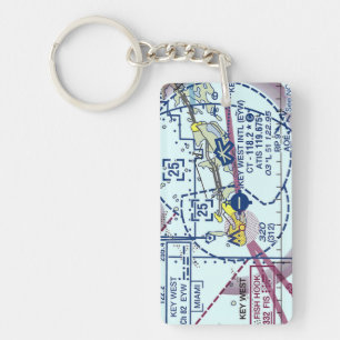 Key West Int. Airport chart / taxi diagram Keychain