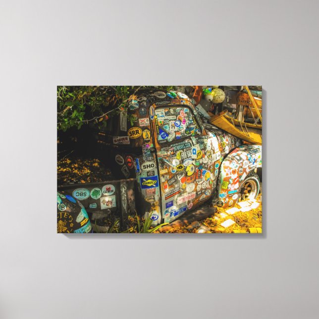 Key West is Art, Old Pickup Truck Canvas Print (Front)
