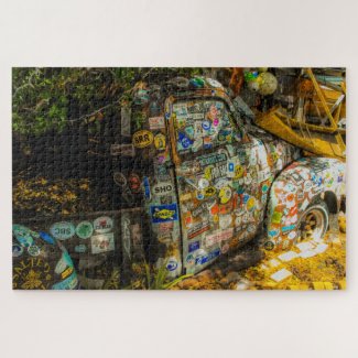 Key West is Art, Old Pickup Truck Jigsaw Puzzle