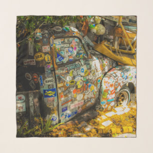 Key West is Art, Old Pickup Truck Scarf