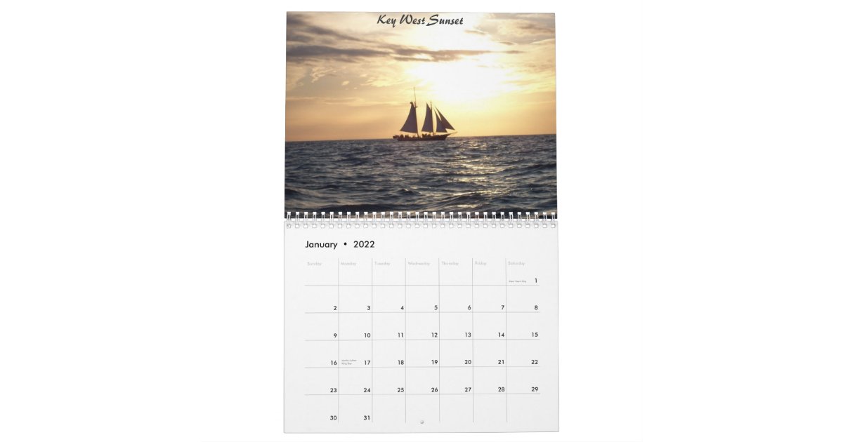 Key West Calendar 2022 Key West & Key Largo Calendar | Zazzle.com