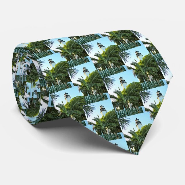 Key West Lighthouse, Florida Mens Tie (Rolled)