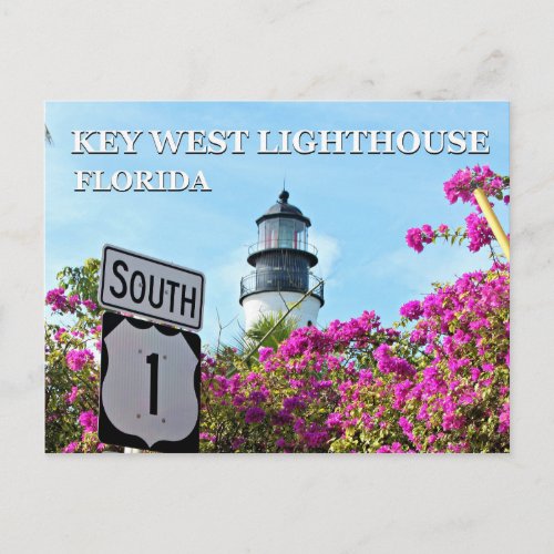 Key West Lighthouse Florida Postcard
