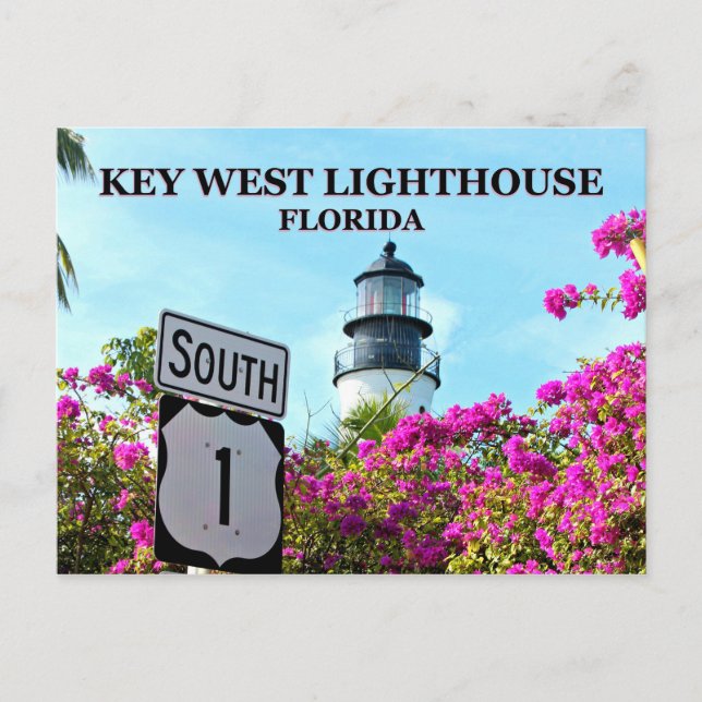 Key West Lighthouse, Florida Postcard (Front)