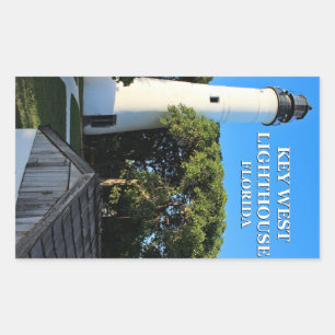Key West Lighthouse, Florida Rectangular Sticker