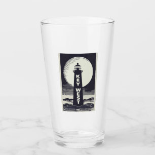 Key West Lighthouse Moon Glass