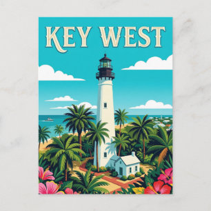 Key West Lighthouse Postcard