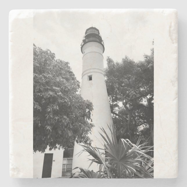 Key West Lighthouse Stone Coaster (Front)
