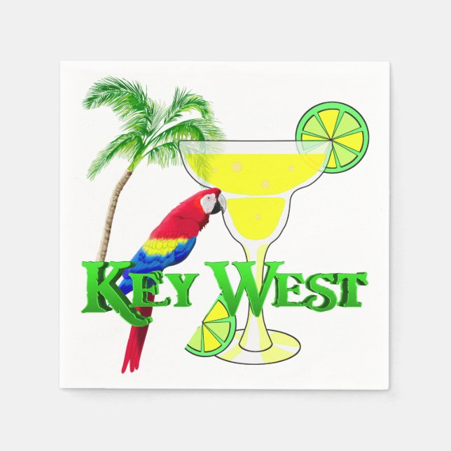 Key West Margarita Paper Napkins (Front)