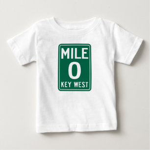 Key West Mile 0, Florida USA Baby T-Shirt