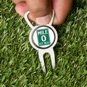Key West Mile 0, Florida USA Divot Tool