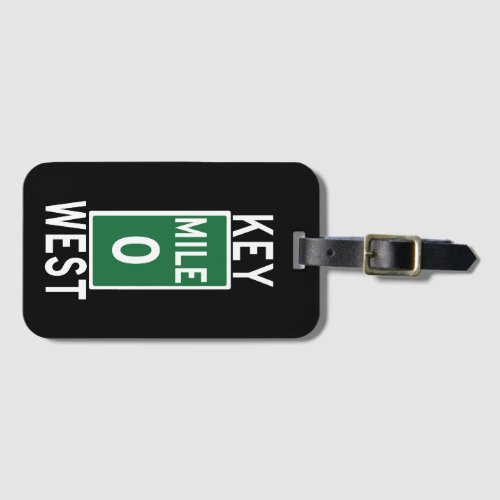 Key West Mile 0 Luggage Tag