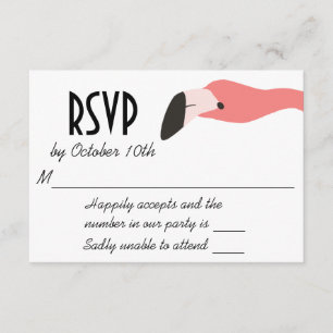 Key West Modern Whimsy RSVP Card