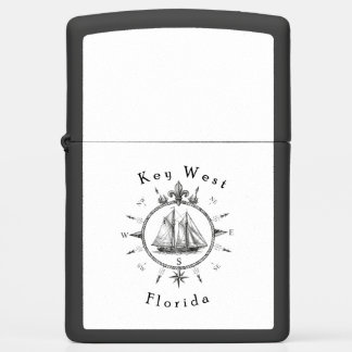 Key West Nautical Sailing Compass Cruising Sailor Zippo Lighter