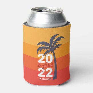 Key West Palm Tree 2022 Can Cooler