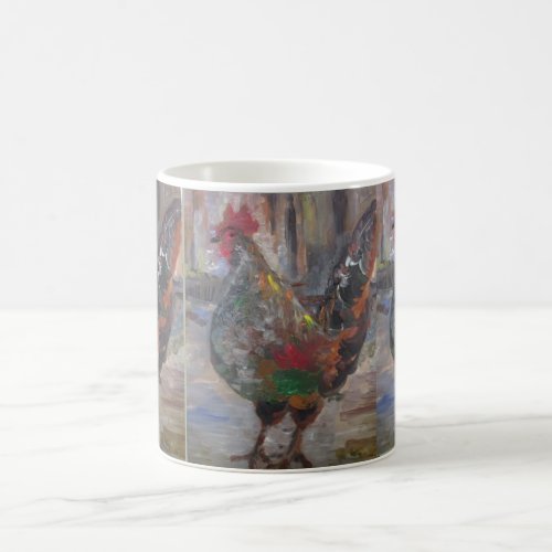 Key West Rooster Painting on a mug