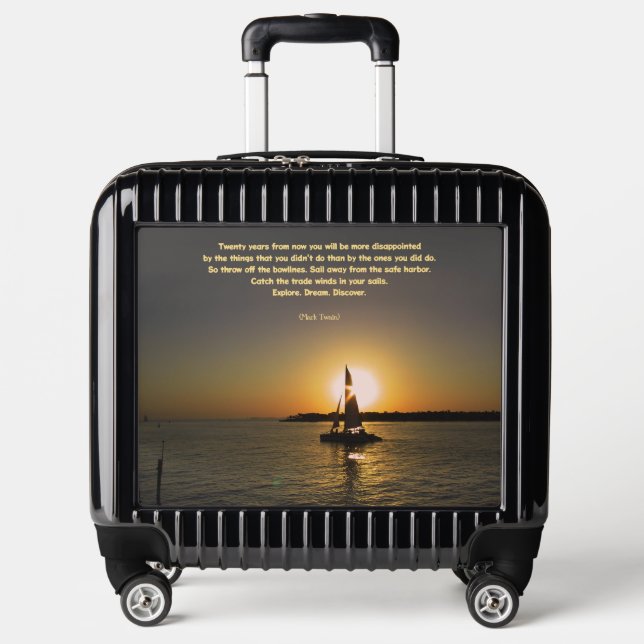 Key West Sailing Boat w/out Mark Twain Quote  Luggage (Front)