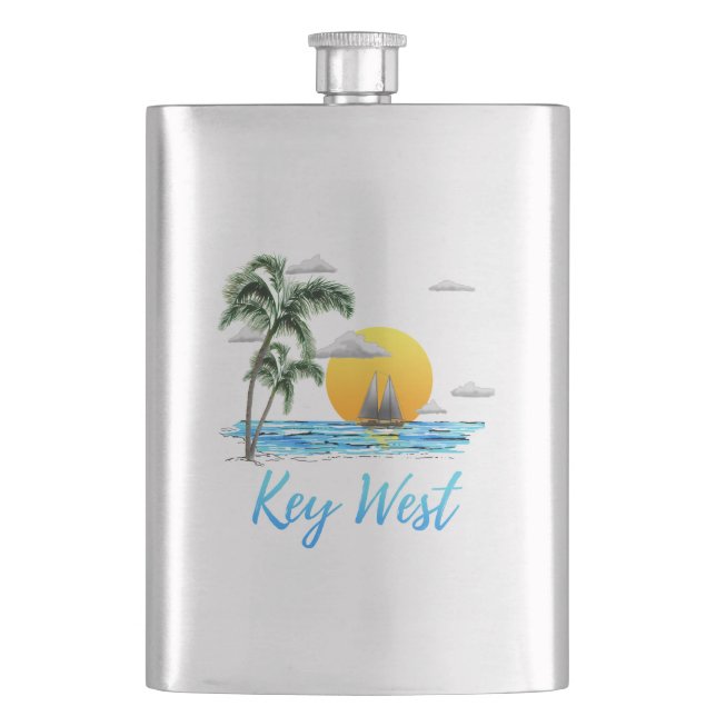 Key West Sailing Flask (Front)