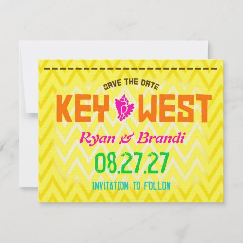 KEY WEST Save the Date Linen