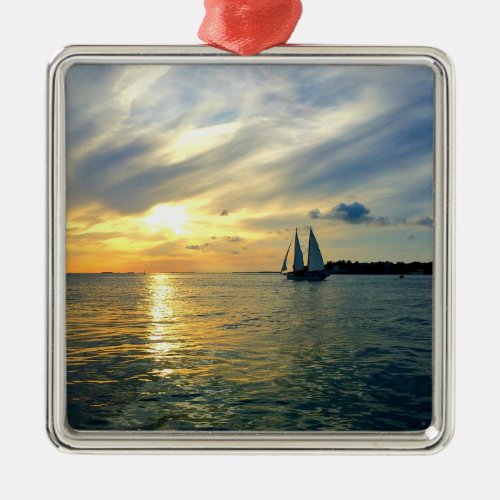 Key West scenic photograph Metal Ornament