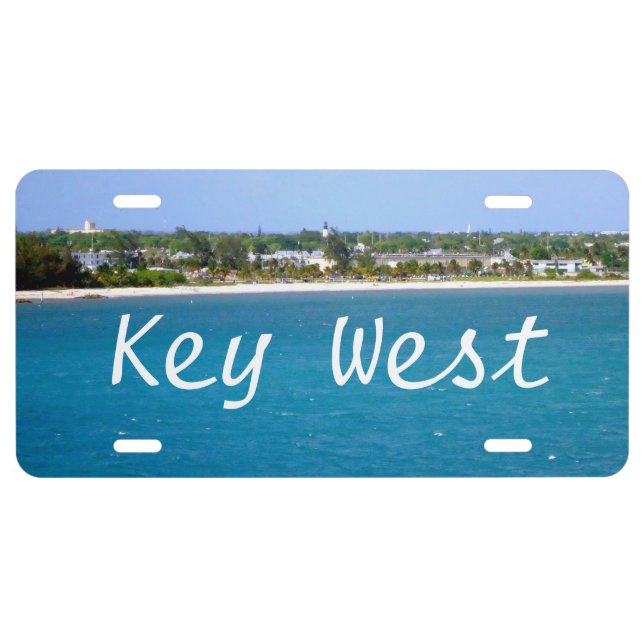 Key West Shoreline License Plate (Front)