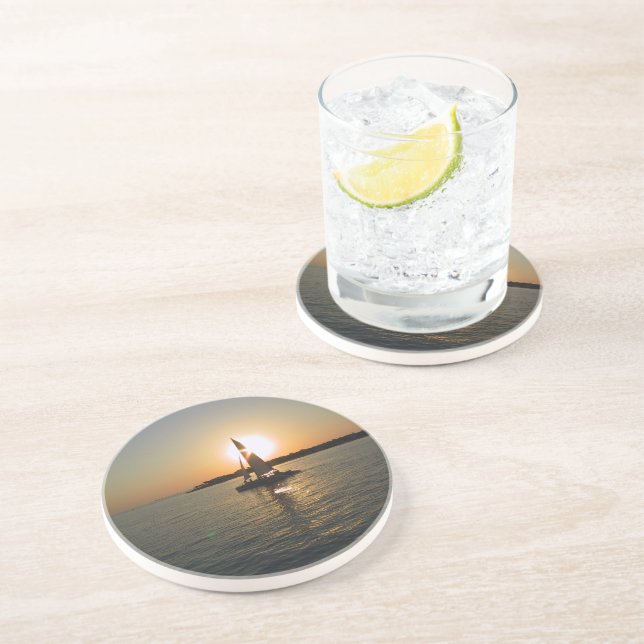 Key West Sunset Drink Coaster (Side)
