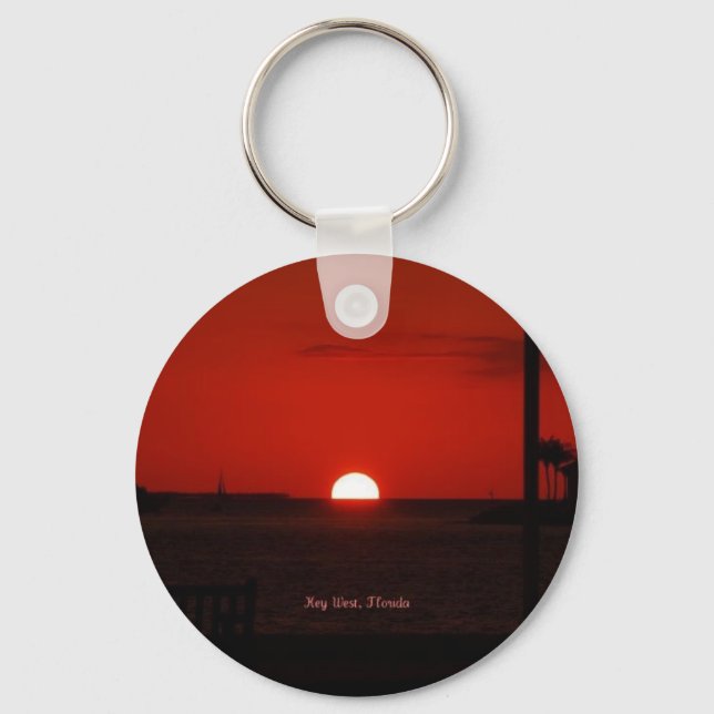 Key West Sunset Keychain (Front)