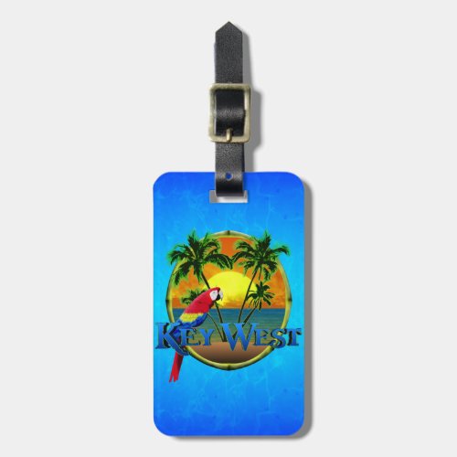 Key West Sunset Luggage Tag