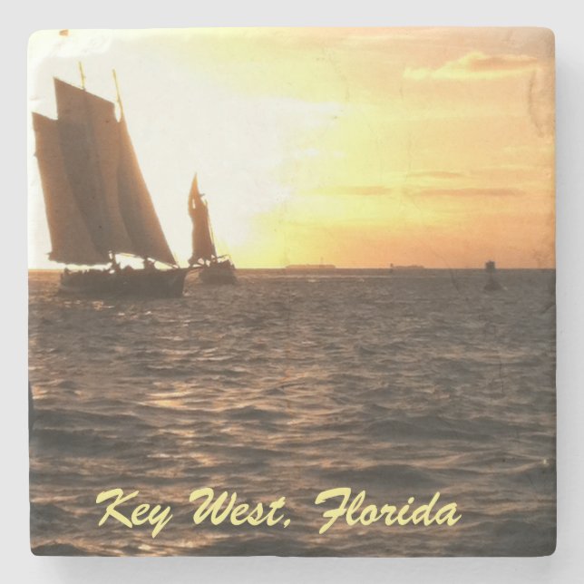 Key West Sunset Photo Coaster (Front)