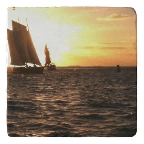 Key West Sunset Photo Trivet