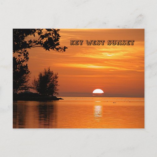 Key West Sunset Postcard