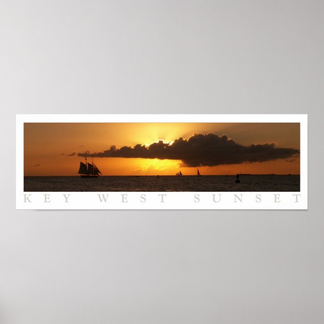 Key West Sunset Poster (Front)