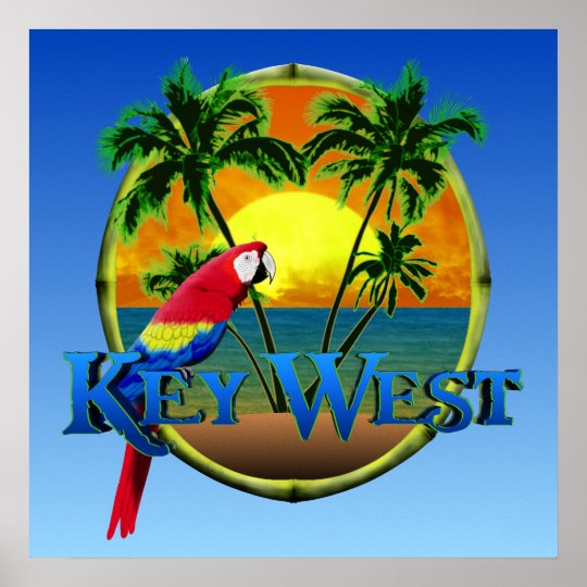 Key West Sunset Poster | Zazzle.com