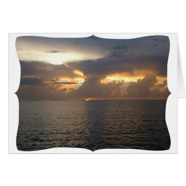 Key West Sunset - Robin's Wedding Day Cards (Front Horizontal)