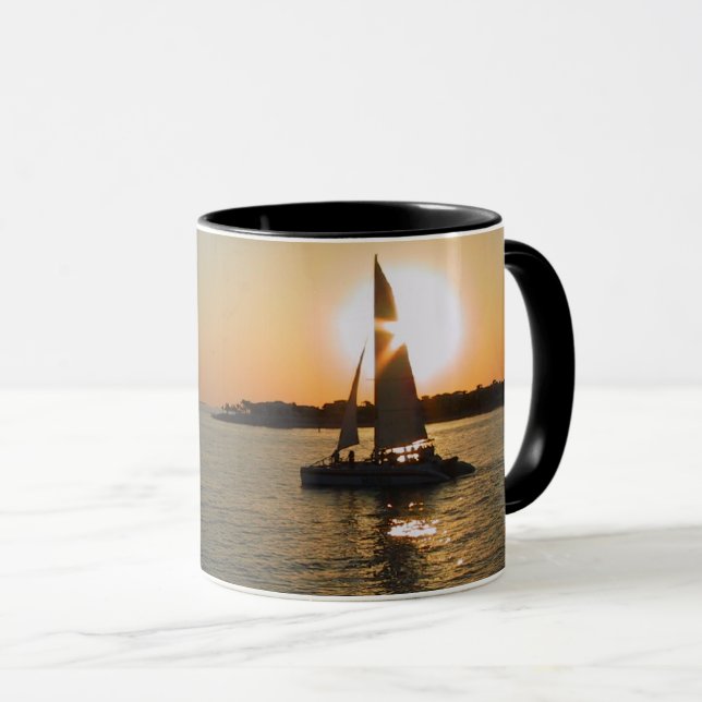 Key West Sunset Sailing  Mug (Front Right)