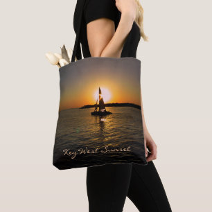 Key West Sunset Tote (customizable) Bag