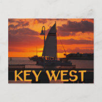 Vintage Postcard The Western Union In Sunset Of Key West Florida United  States