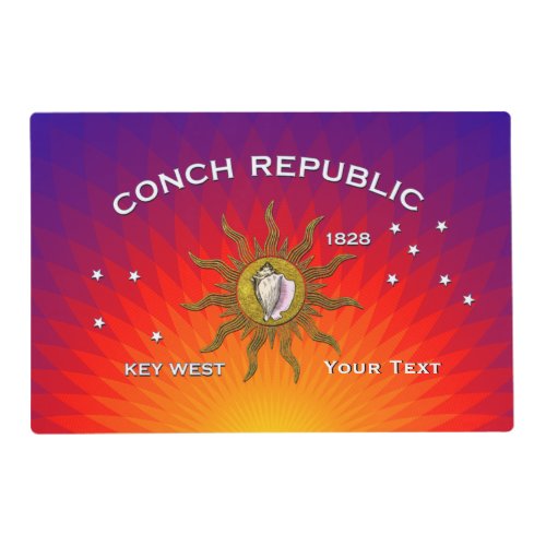 Key West Sunset Your Text Placemat