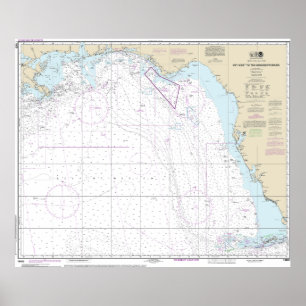 Key West to the Mississippi River Nautical Chart