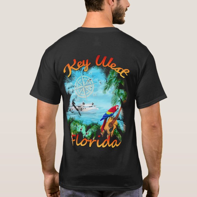 Key West Tropical Rock T-Shirt (Back)