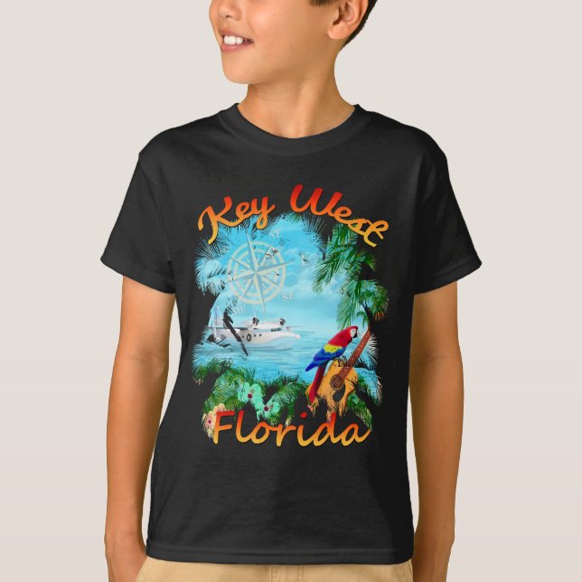 Key West Tropical Rock T-Shirt (Front)