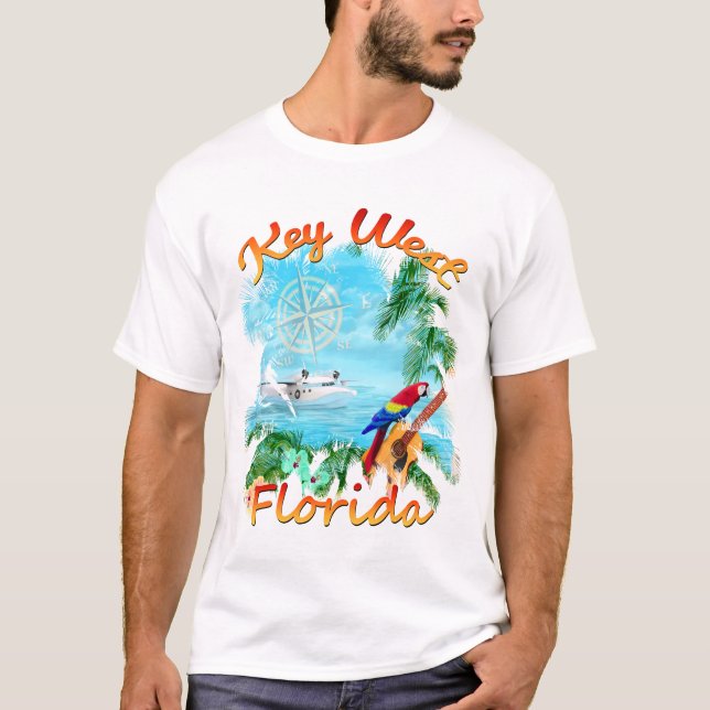 Key West Tropical Rock T-Shirt (Front)