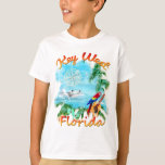 Key West Tropical Rock T-shirt at Zazzle
