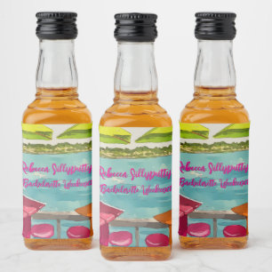 Key West Vibes Bachelorette Weekend Liquor Bottle Label
